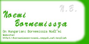 noemi bornemissza business card